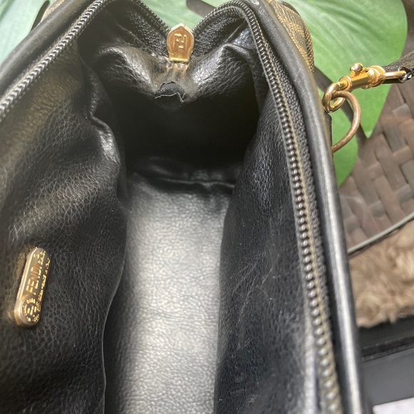 SOLD Fendi Vintage Convertible Boston Bag Coated Canvas Mini Black - Picture 13 of 16